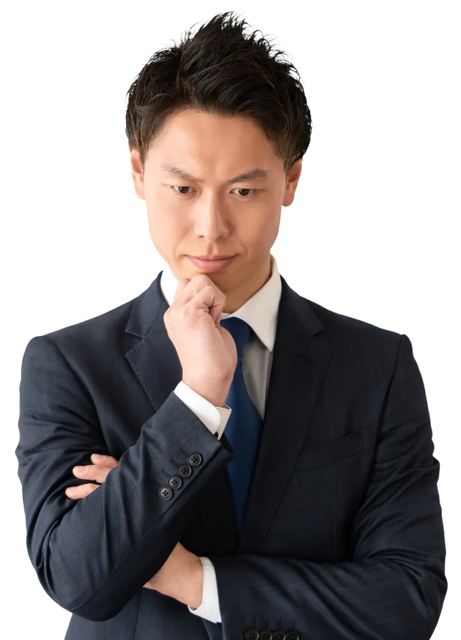 人材採用・定着に悩むビジネスマン
